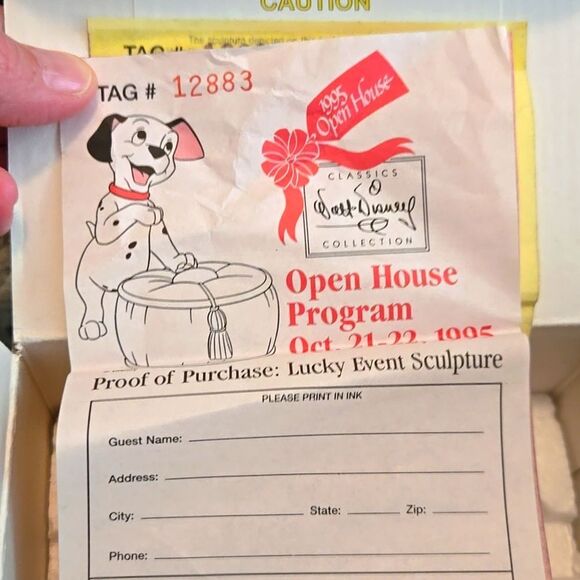 NIB WALT DISNEY CLASSIC COLLECTION 101 DALMATION LUCKY SPECIAL EDITION ORNAMENT - Picture 4 of 4